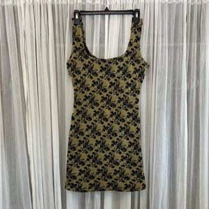 90’s Vintage Plati Metallic Mini Dress